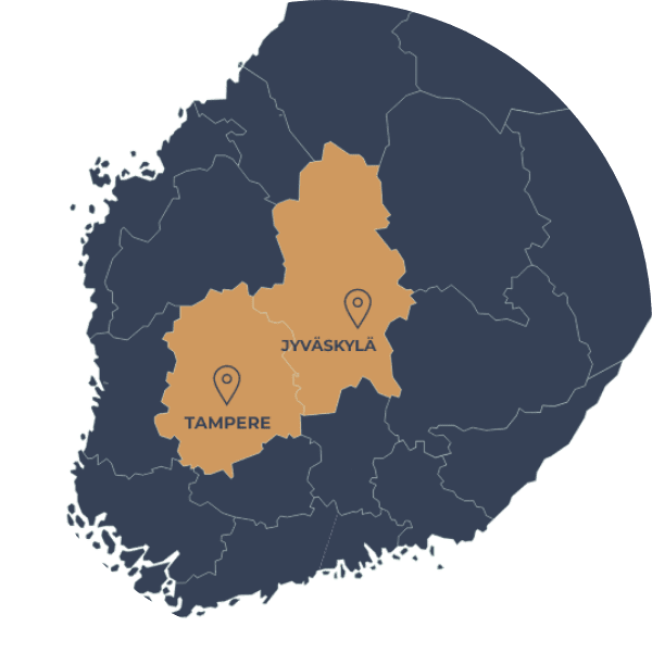 Palvelemme Pirkanmaan ja Keski-Suomen alueella